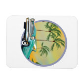 Klassieke auto bij schemering magneet (Horizontaal)