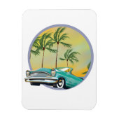 Klassieke auto bij schemering magneet (Verticaal)