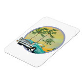 Klassieke auto bij schemering magneet (Linkerzijde)