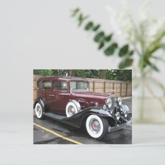 Klassieke auto briefkaart (Staand voorkant)