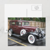 Klassieke auto briefkaart (Voorkant / Achterkant)