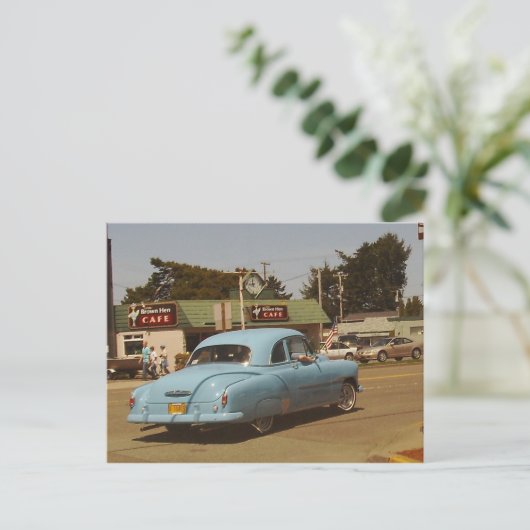 Klassieke auto briefkaart (Staand voorkant)