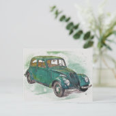 Klassieke auto briefkaart (Staand voorkant)