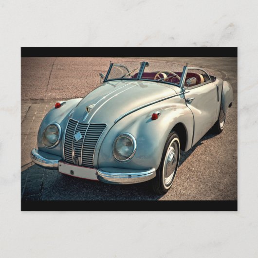 Klassieke auto briefkaart (Voorkant)