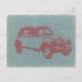 Klassieke auto briefkaart (Voorkant)