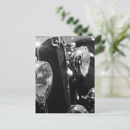  klassieke auto briefkaart (Staand voorkant)