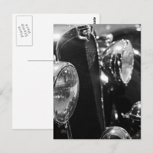 klassieke auto briefkaart (Voorkant / Achterkant)