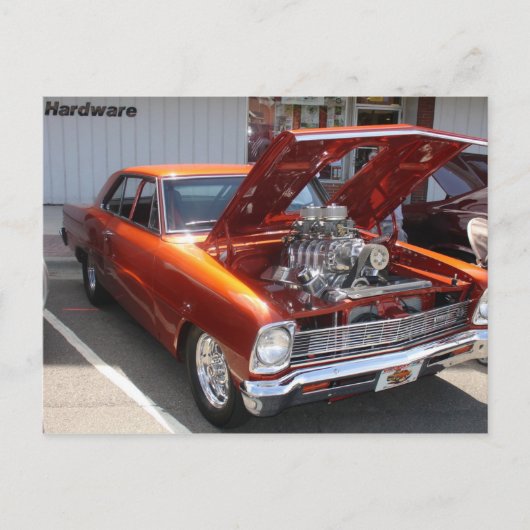 Klassieke auto briefkaart (Voorkant)