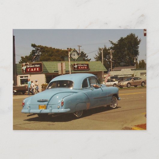 Klassieke auto briefkaart (Voorkant)