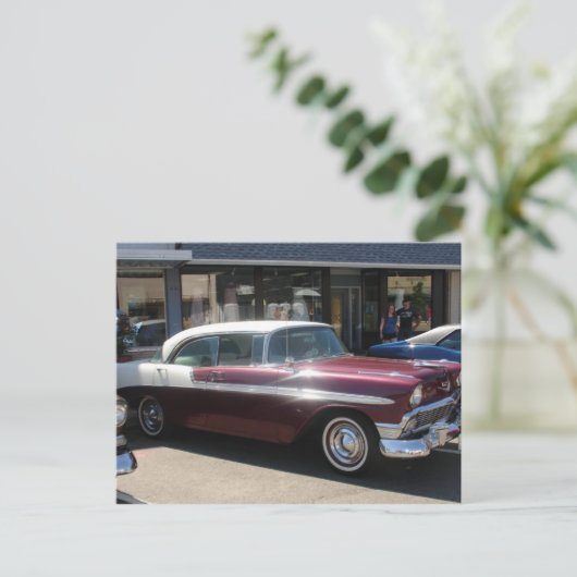 klassieke auto briefkaart (Staand voorkant)