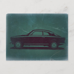 Klassieke auto briefkaart