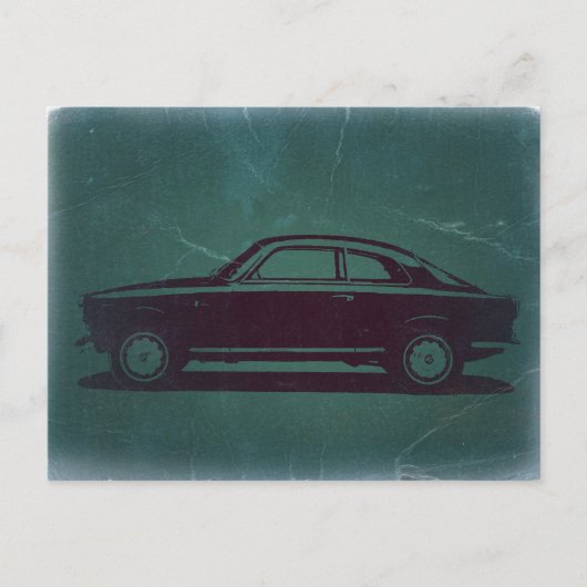 Klassieke auto briefkaart (Voorkant)