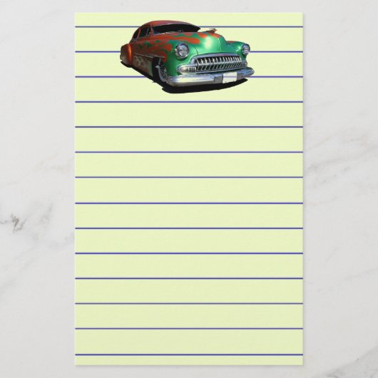 Klassieke auto briefpapier (Voorkant)