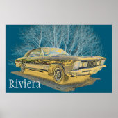 Klassieke auto Buick Riviera Poster (Voorkant)