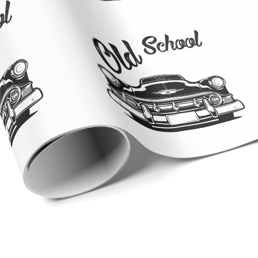 Klassieke auto cadeaupapier (Rol Hoek)