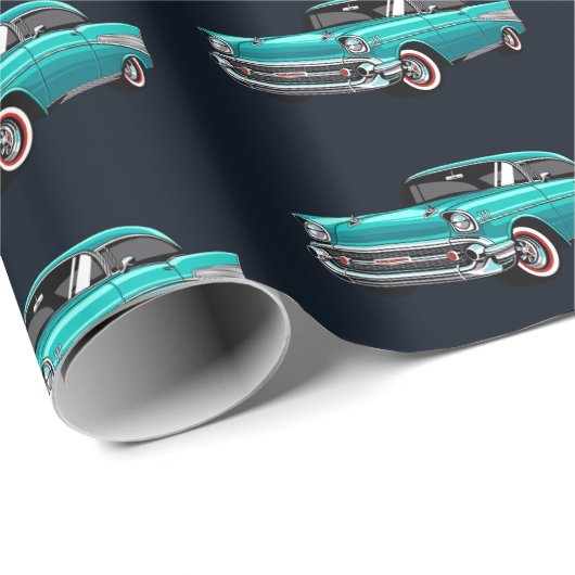  klassieke auto cadeaupapier (Rol Hoek)