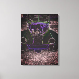 Klassieke auto canvas afdruk