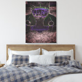 Klassieke auto canvas afdruk (Insitu (Slaapkamer))