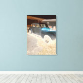 Klassieke auto canvas afdruk (Insitu (Houten vloer))