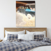 Klassieke auto canvas afdruk (Insitu (Slaapkamer))