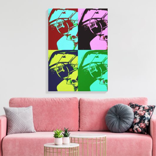 Klassieke auto canvas afdruk (Insitu (Woonkamer))