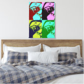 Klassieke auto canvas afdruk (Insitu (Slaapkamer))