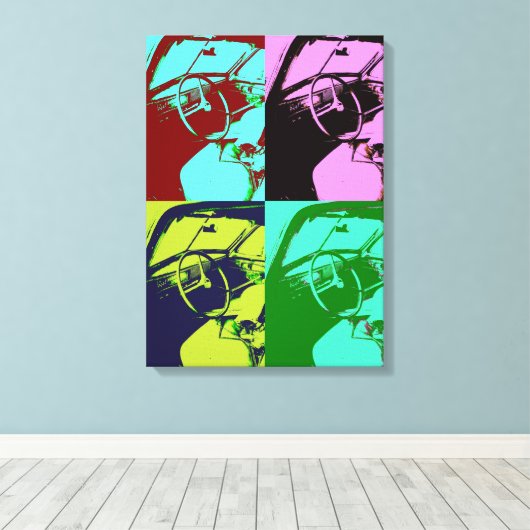 Klassieke auto canvas afdruk (Insitu (Houten vloer))