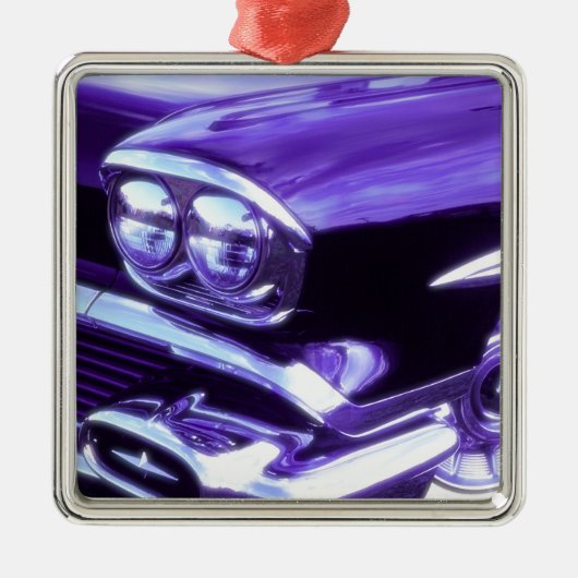 Klassieke auto: Chevrolet 1958 Metalen Ornament (Voorkant)