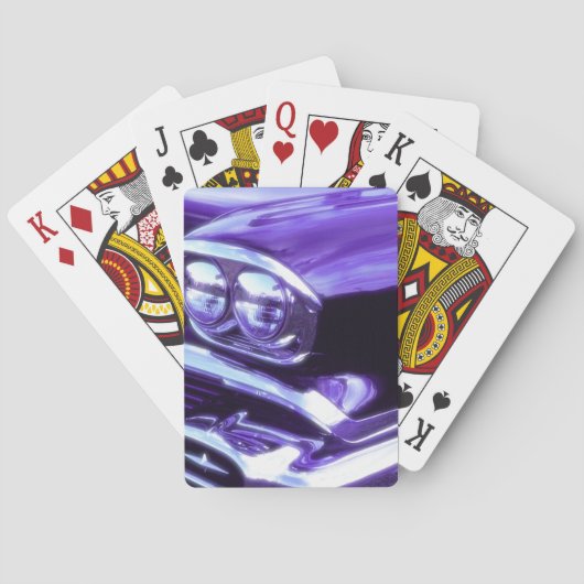 Klassieke auto: Chevrolet 1958 Pokerkaarten (Achterkant)