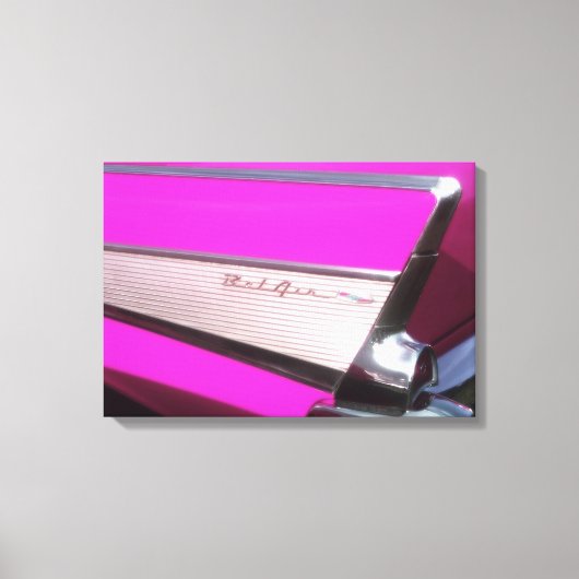 Klassieke auto: Chevrolet Bel Air Canvas Afdruk (Voorkant)