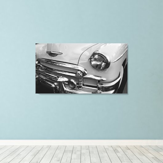 klassieke auto Chevrolet Canvas Afdruk (Insitu (Houten vloer))