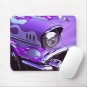 Klassieke auto: Chevrolet met brandende kap Muismat (Met muis)