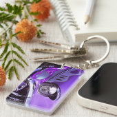 Klassieke auto: Chevrolet met brandende kap Sleutelhanger (Voorkant Rechts)