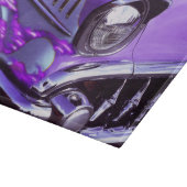 Klassieke auto: Chevrolet met brandende kap Snijplank (Hoek)