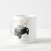 Klassieke auto community typografie koffiemok (Voorkant links)