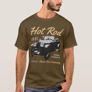 Klassieke auto community typografie t-shirt