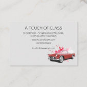 Klassieke auto - dubbelzijdig Visitekaartje (Achterkant)