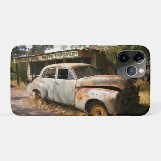 Klassieke Auto En Garage, Case-Mate iPhone Hoes (Achterkant (horizontaal))