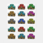  klassieke auto fleece deken (Voorkant)