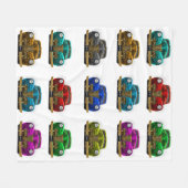  klassieke auto fleece deken (Voorkant (Horizontaal))