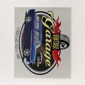 Klassieke auto Garage Nomad Legpuzzel (Verticaal)