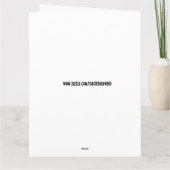 KLASSIEKE AUTO GROTE VERJAARDAGSKAARTEN KAART (Achterkant)