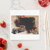 Klassieke Auto Grunge Retro Auto Servet (Insitu)