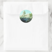 Klassieke auto Havana Cuba Ronde Sticker (Tas)