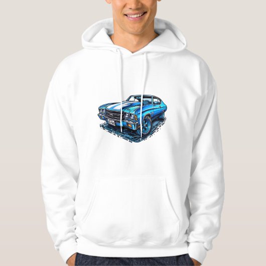 Klassieke auto hoodie (Voorkant)