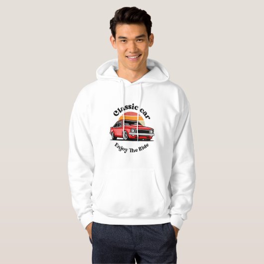 Klassieke auto hoodie (Voorkant volledig)