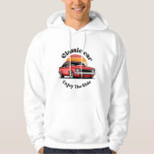 Klassieke auto hoodie (Voorkant)