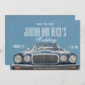 Klassieke auto Huwelijk  Save The Date (Voorkant / Achterkant)