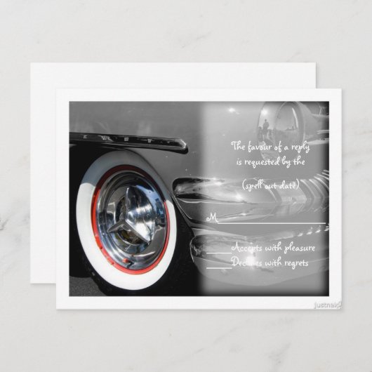 klassieke auto iii rsvp (Voorkant / Achterkant)