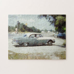 Klassieke auto in het bovenste deel van Michigan s Legpuzzel
